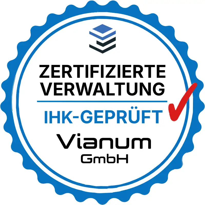 Dase Vianum Siegel Zertifizierte Verwaltung, IHK-geprüft.
